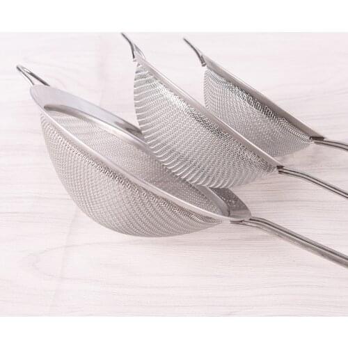 Flour Sifter Sieve Colanders DIY Kitchen Tools Stainless Steel Wire Fine Mesh Oil Strainer High Quality 7Sizes