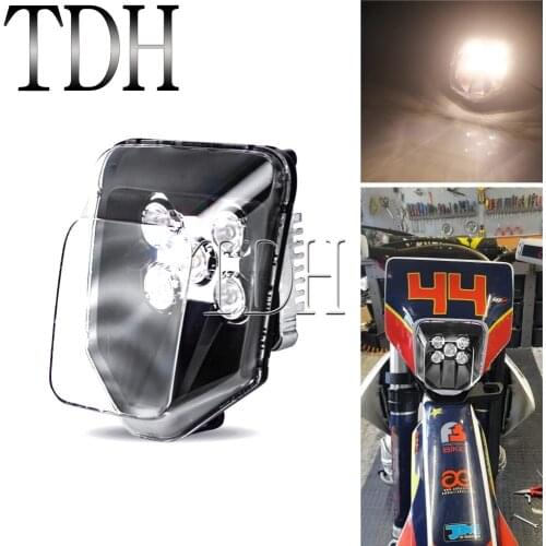 Dirt Pit Bike Dual Sport LED Headlight Front Running Lamp For TE FE 150 250 300 450 501 250i 300i MX Enduro Supermoto Headlamp