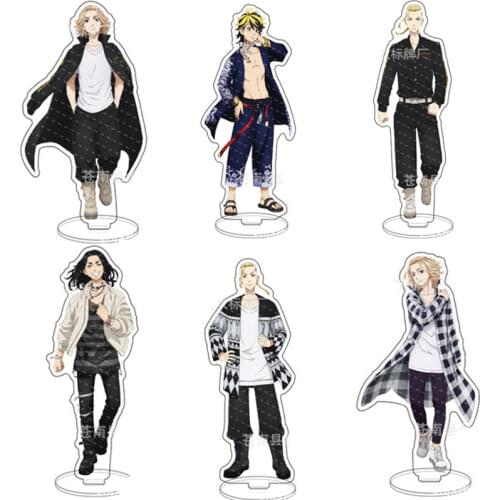 Anime Tokyo Revengers Character Figure Stand Model Cosplay Manjiro Ken Takemichi Hinata Plate Acrylic Figure Model Props