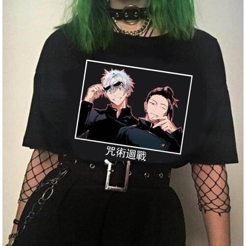 Jujutsu Kaisen Japanese Anime T Shirt Men Women Funny Cartoon Manga Tee Shirt Clothes