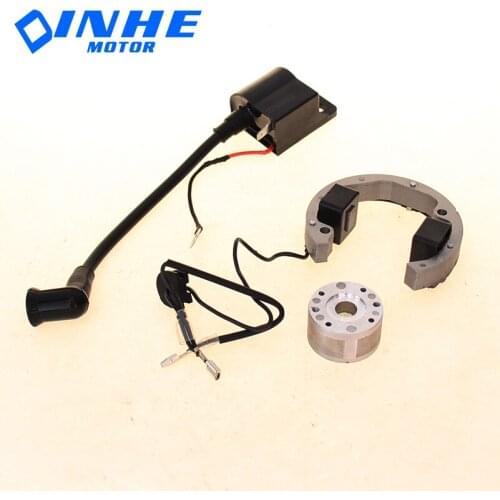 Motorcycle Magneto Stator Rotor + Ignition Coil Flywheel For 50cc SX50 DIRT PIT BIKE Pro Senior Junior SR JR 50