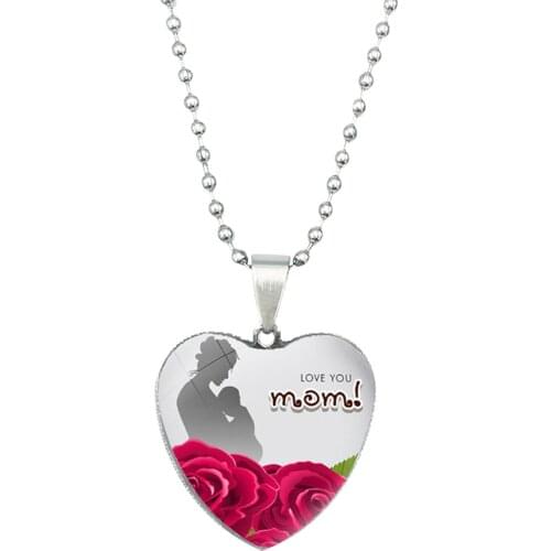 Moms Gift Birthday Gift Mom Necklace Love Necklace Womens Accessories Geometric Vintage Jewelry Chain Necklaces For Teen Girls