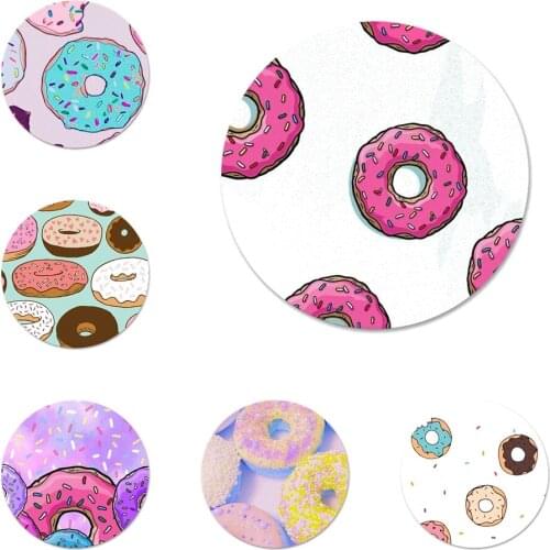58mm Doughnut cute cartoon Icons Pins Badge Decoration Brooches Metal Badges For Backpack Decoration