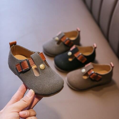 New Leather Shoes Childrens Korean Version of Princess Shoes Childrens Leisure Student Shoes Black Shoes