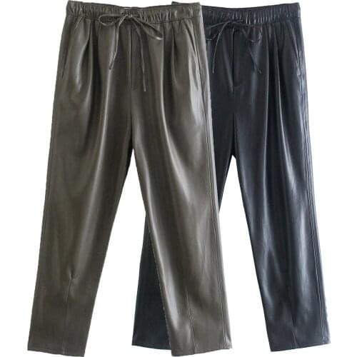 Women's High Waist Pants OUROPEAN ZTATION China