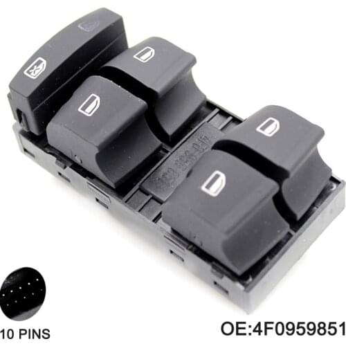 4F0959851 Power Master Window Switch Fit For Audi A6 4F2 C6 A3 Sportback 8Pa 8P1 B6 4F0959851F
