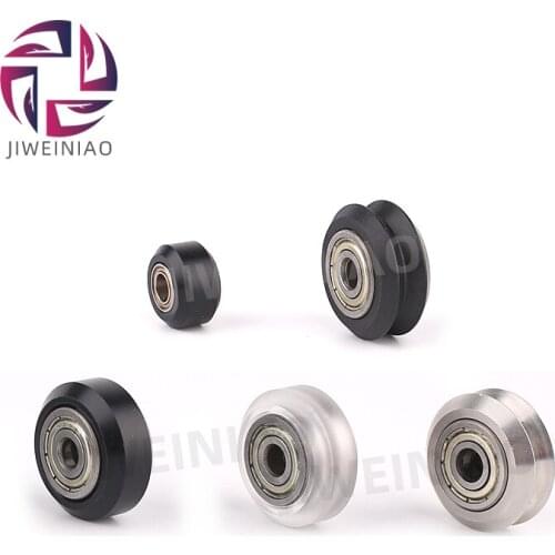 POM Plastic Wheel Pulleys Small Big V-slot Models MR105 Ball Bearings 625ZZ 3D Printer Parts Round Idler Gear Perlin Part V Type