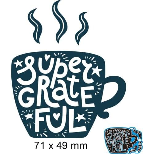 Cutting Dies Coffee Cup New Metal Stencils DIY Scrap Booking Paper Cards Making Decoration 71*49mm
