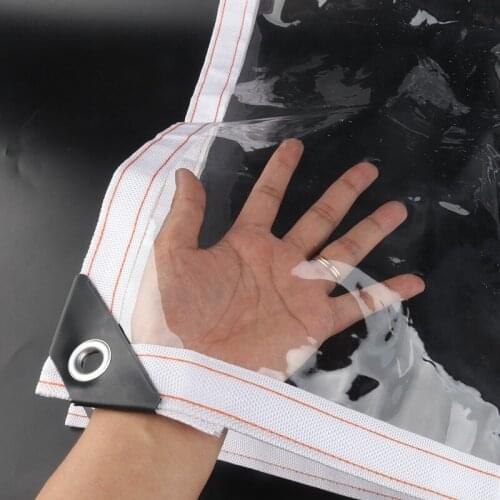 Big Size 99.9% Transparent PVC Rainproof Cloth Balcony Bonsai Succulent Plant Keep Warm Waterproof Cloth Garden Pavilion Tarp