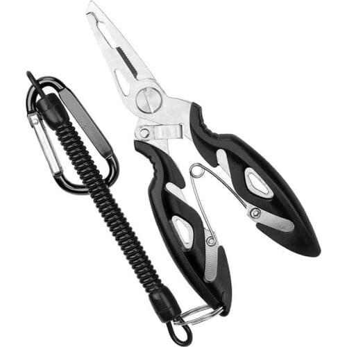 Fishing Pliers Fish Line Cutter Scissors Mini Fish Hook Remover Multifunction Tools New Black Beak Jaw