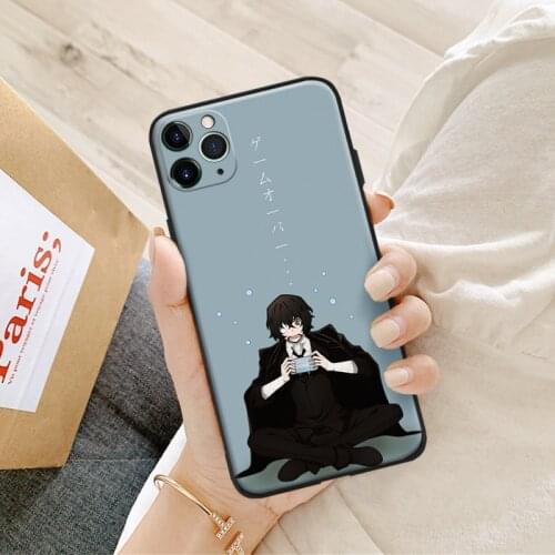 Dazai osamu bungo stray dogs manga silicone Phone Case FOR iPhone Se 6 6s 7 8 Plus X Xr Xs 11 12 Mini Pro Max Glass Cover Shell