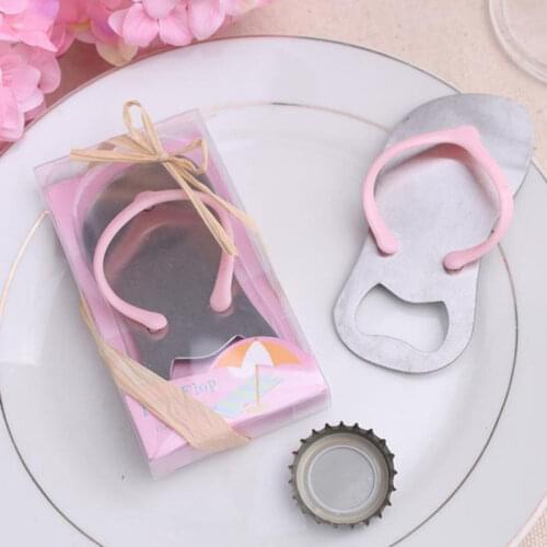 Blue/Pink Flip-Flop design Bottle Opener Wedding Gifts for guests Small Gift Ideas