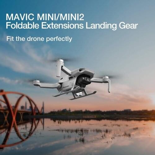 STARTRC Dji Mini 2 Landing Gear Extended Expansion Landing Gear Mini 2 Foldable Skid Kit Mavic Mini Landing Gear Extensions