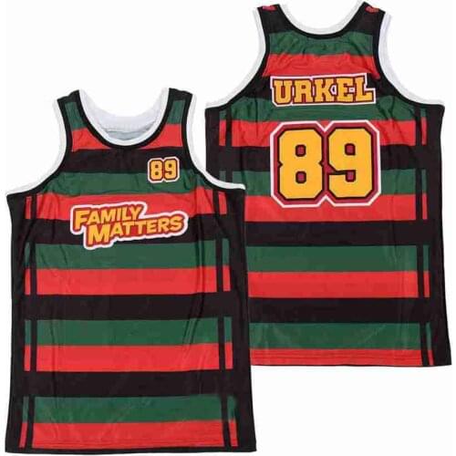 BG basketball jersey FAMILY MATTERS 89 Urkel Jerseys Embroidery sewing printing Outdoor sportswear Hip-hop 2021 summer jerseys