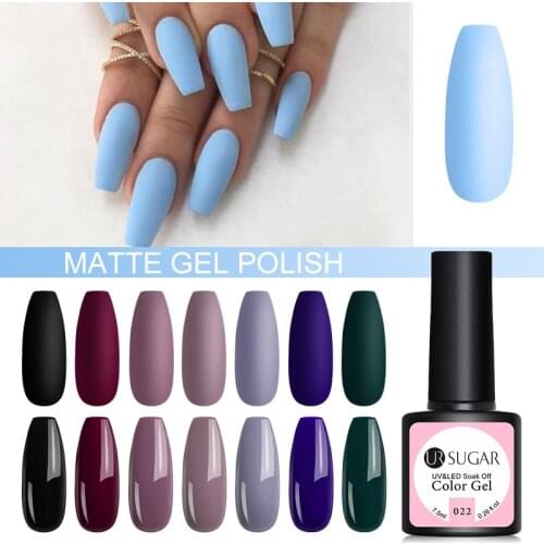 UR SUGAR 7.5ml UV Gel Nail Polish Solid 62 Color Soak Off UV Gel Varnish Color Nail Gel Polish DIY Nail Art varnish