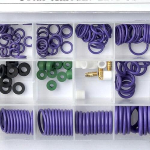 Seal Ring For Automotive Air Conditioning O-shape Rubber Pad Thimble Valve Core Repair Tool R134a R12 Refrigeration Accessories