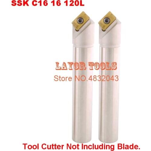 Chamfer End Mills SSK C16 16 120L for APKT1135/APMT1135 Carbide Milling cutter chamfer 45 degrees drill CNC machine tool knife