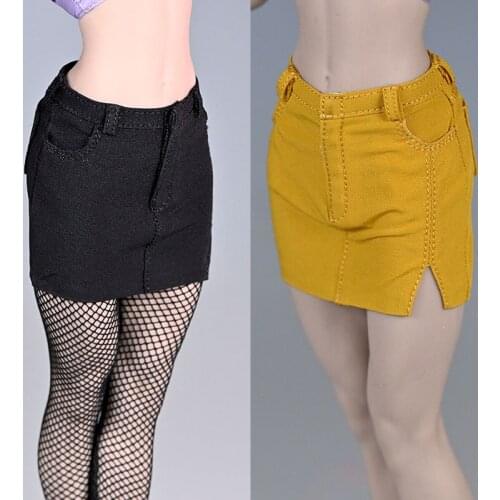 1/6 Female Soldier Short Skirt Split Skirt Clothes Model Fit 12'' Action Figure Body Doll