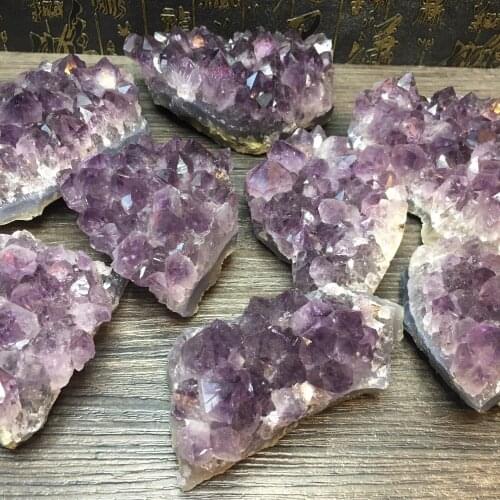 1Kg natural amethyst cluster reiki healing crystals rough gemstone drusy used for energy purification of jewelry for home decor