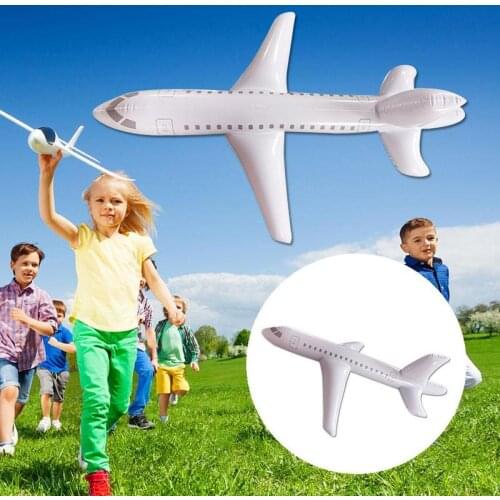 1m/2m/3m Long Inflatable Airplane Model Toy PVC Inflatable Airplane Model Party Decoration Display Toy Large Inflatable Airplane