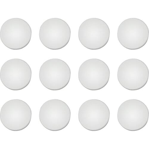 12Pcs New Trim Stickers Practical Cover Car Interior Anti-Rust Cap Door Lock Screw Protector,White