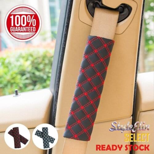 2pcs Car Seat Belt Cover Shoulder Pads Covers Cushion Set Car Decoration