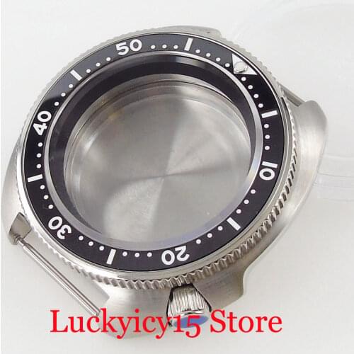 200M Waterproof 41mm Watch Case Screwdown Crown fit NH35A NH36A Movement Unidirectional Bezel Ring Metal Back