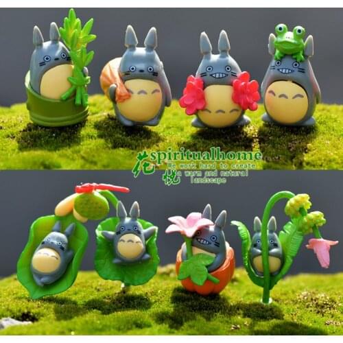8 pcs moss micro-landscape decoration of chinchilla dolls home decoration accessories