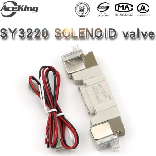 AceKing cylinder knitting machine two-position five-way solenoid valve SY3220-5LZD-M5 air pump with high frequency control valve