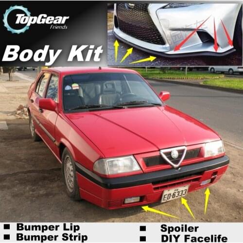Bumper Lip Deflector Lips For Alfa Romeo 33 155 AR Front Spoiler Skirt For Fans Car Tuning / Body Kit / Strip