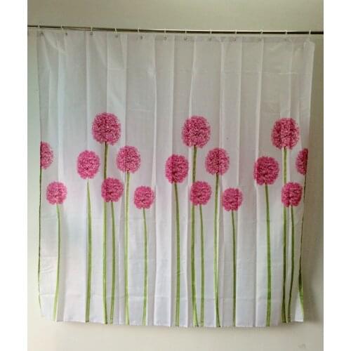 Dandelion Design Bathroom Waterproof Polyester Shower Curtain Cortinas Para Banheiro Ducha / Rideau De Douche
