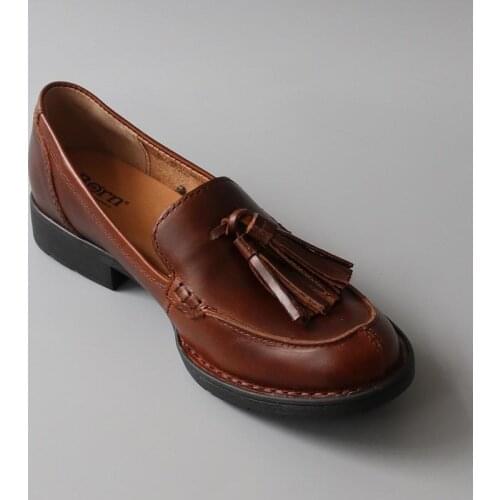 Rough shoesLeather shoes for womenFringed womens shoesNew high heels womens shoes