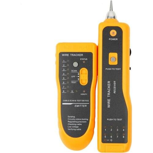 Cable Tester for UTP STP RJ45 Telephone Wire Tracker Tracer Toner Ethernet LAN Network Cable Tester Detector Line Finder