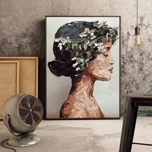 The Picture on The Wall Portrait Woman Canvas Painting Posters and Prints Wall Art Pictures for Living Room Home Decor Cuadros