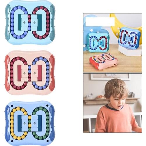 Bean Fingertip Cube for Adults Kids Decompression Educational Toys