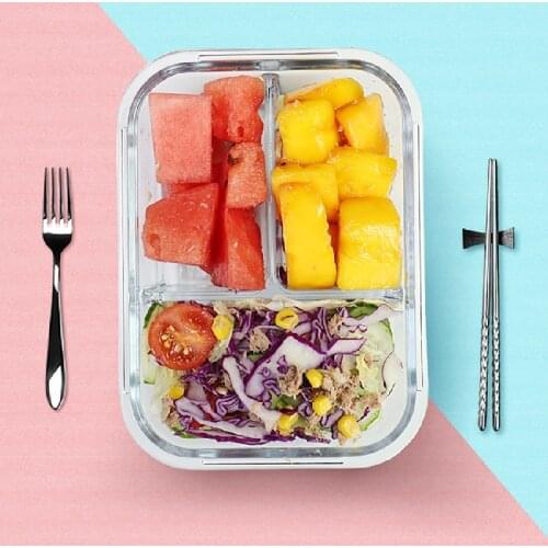 MICCK Lunch Box For Kids Microwave Heating Leakproof Food Container With Compartment Bento Box Food Storage Kitchen Accessories