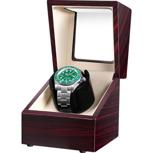 Fashion Watch Winder Motor Stop Automatic Watch Rotator Display Box Wood Leather Winder Ultra-quiet Japanese motor
