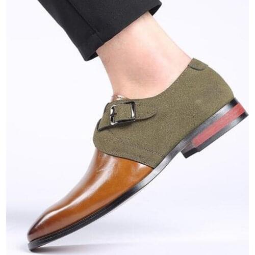 Men male dress man formal plus size mens PU leather shoes mens business driving zapatos de hombres personlizar zapatos M0692