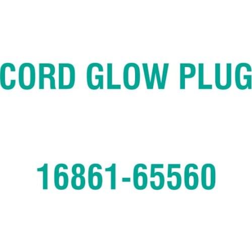 For Kubota 16861-65560 CORD GLOW PLUG