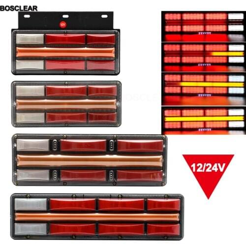 12/24V Truck LED Rear Tail Light trailer Warning Lights Rear Taillight stop lorry bus brake reverse turn indicator external lamp