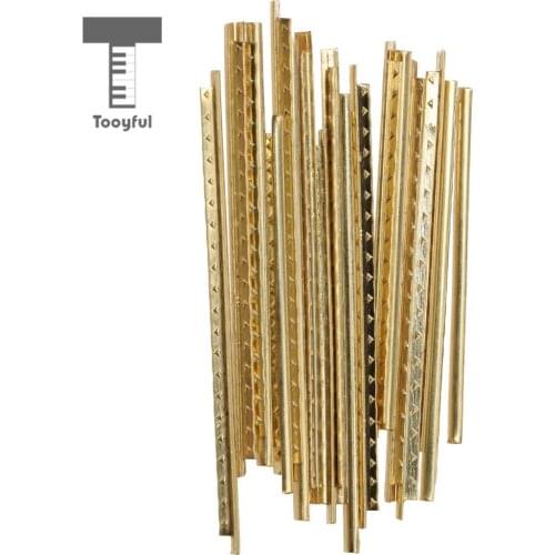 Tooyful High Quality 20Pcs Fret Wire 4.8cm Golden Guitar Fretwire Accessory Fit for Professional Acoustic Electric Band Guitar