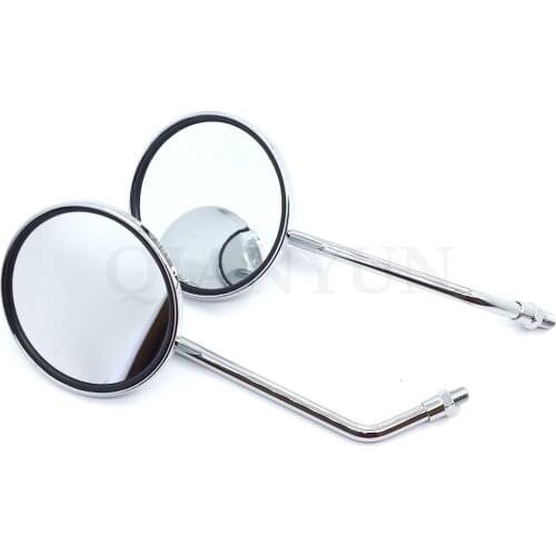 Universal 10mm motorcycle round mirror motorcycle rearview mirror For kawasaki ZXR400 GPZ500S/EX500R NINJA ZR750 ZEPHYR ER-5