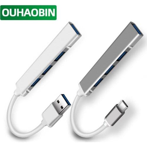 USB C HUB 4 in 1 port Type C 3.1 for Xiaomi Macbook Air Pro Computer Notebook HUAWEI Hub Splitter 5Gbps Dock 4 Port Adapter OTG