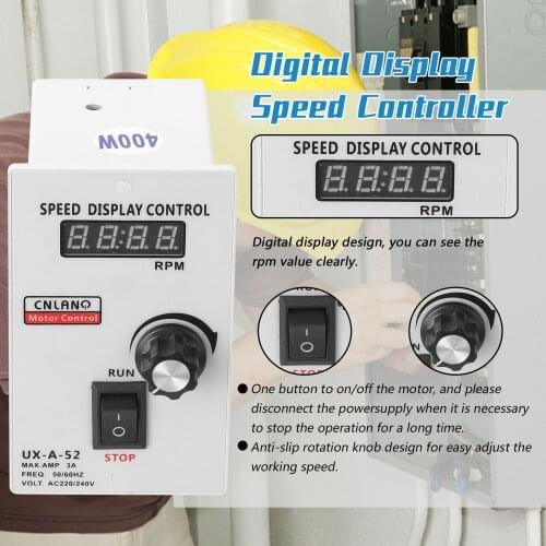 UX-A-52 400W AC220V Digital Display Speed Controller Motor Speeds Pinpoint Regulator Control Device