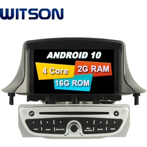 WITSON Quad-Core Android 10.0 GPS Car DVD Player For RENAULT Megane 3 Fluence 2009-2011 Car Audio System Multimedia