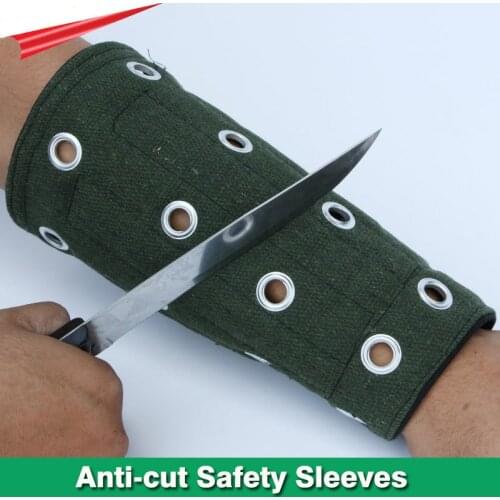 1 Pair Anti-cut Safety Sleeves Wrist Arm guards Glass factory Anti-scratch Wear-resistant Work Labor protection sleeves