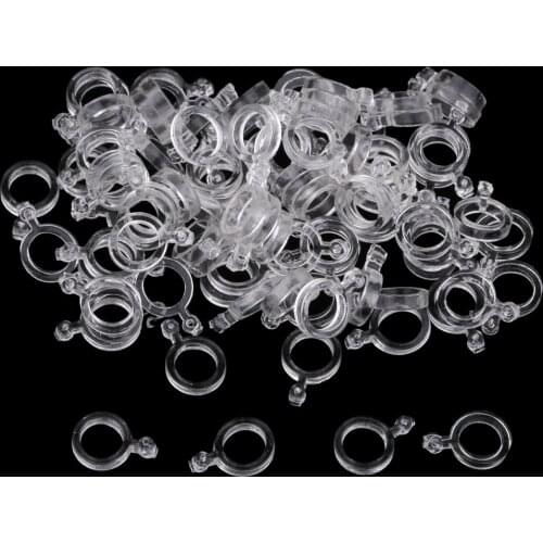 100pcs Carp Fishing Transparent Pellet Bait Bands 3mm 5mm 7mm Boilie Stops Bait Holder for Hair Rigs Fishing Accessories Pesca