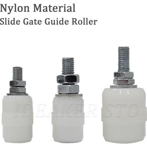 2Pack Slide Gate Guide Roller, Hard Nylon Sliding Rolling Gates Guider for Electric Door Sliding Gate,with Bolt and Nut