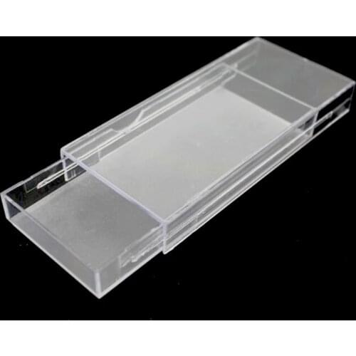 20pcs Acrylic Eyelashes Packing Box Slip Opening Drawer Design Eyelash Storage Box Cosmetic Eyelashes Empty Case Organizer