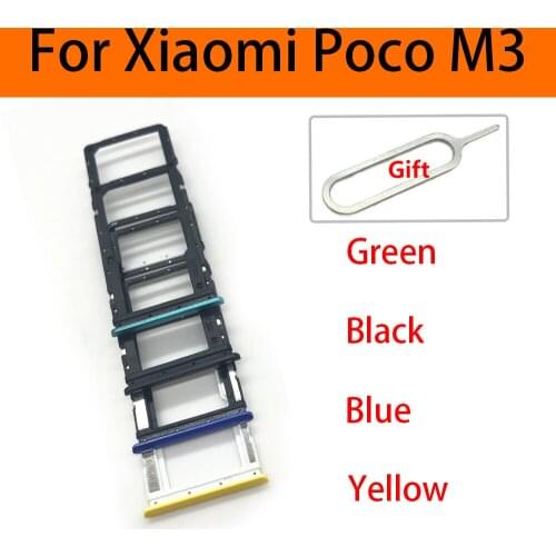 20Pcs/Lot,Micro Nano SIM Card Holder Tray Slot Holder Adapter Socket For Xiaomi Poco M3 + Eject Pin